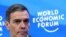 El primer ministro español, Pedro Sánchez, asiste a la 55ª reunión anual del Foro Económico Mundial (FEM) en Davos, Suiza, el 22 de enero de 2025. REUTERS
