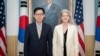 앨리슨 후커(Allison Hooker) 국무부 정무차관(사진 오른쪽)이 5월 19일 한국 박윤주 외교부 제1차관과 만나 면담했다.