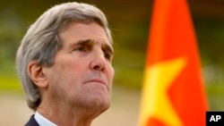 Le Secretaire d'Etat americain John Kerry. Beijing, 27 janvier 2016.