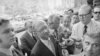 New York Times Vice President and General Counsel James Goodale, is surrounded by reporters, June 17,1971 on his arrival at Federal Court in New York to answer charges brought against the paper regarding the publishing of top secret material.