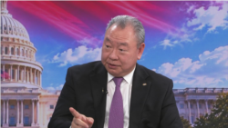 台湾驻美代表俞大㵢2026年10月2日在美国之音华盛顿演播室接受访问。