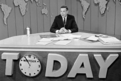 FILE - Hugh Downs hosts the Today show on NBC, March 10, 1966.