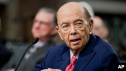 Commerce Secretary-designate Wilbur Ross testifies on Capitol Hill in Washington, Jan. 18, 2017, at his confirmation hearing before the Senate Commerce Committee. 