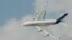  An Airbus A380, the world's largest passenger jet, flies during the Dubai Airshow, Nov. 18, 2013.
