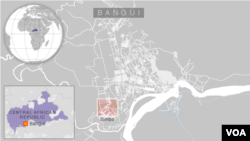 Map: Bangui, Central African Republic