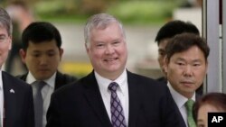 스티븐 비건 미국 국무부 대북정책특별대표가 지난 8일 일본에 이어 한국을 방문했다.