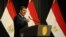 Egyptian President Mohammed Morsi addresses conference June 26, 2013 in Cairo (Egyptian Presidency photo)