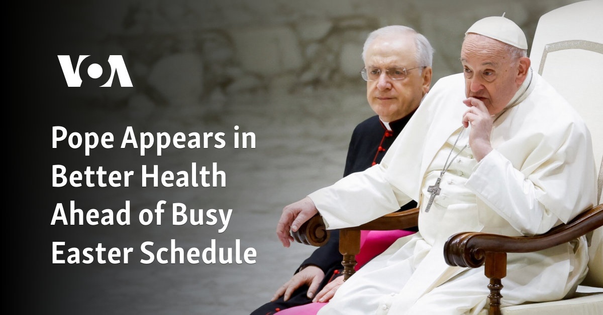 Pope Francis in Good Shape for Easter