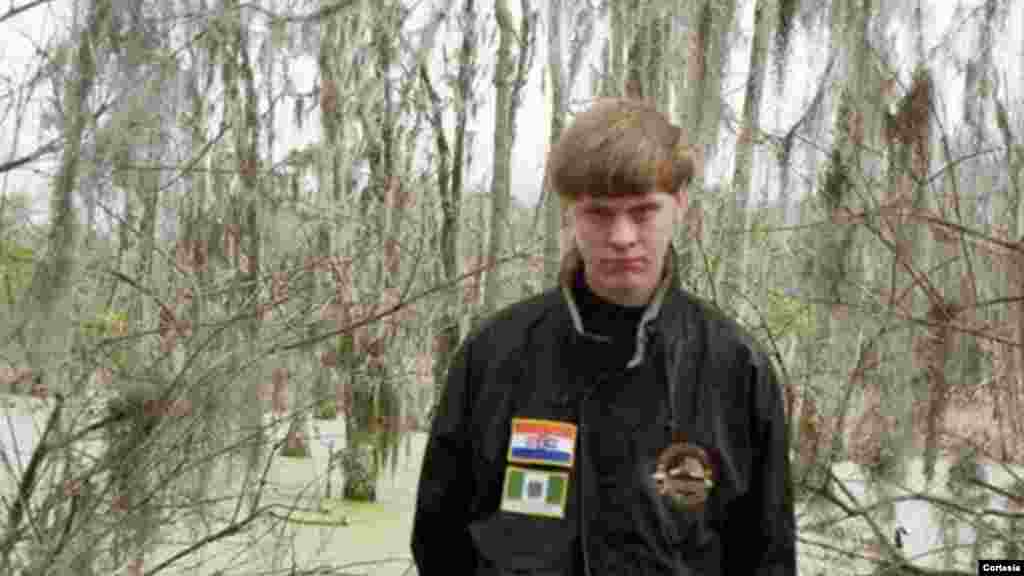 Dylann Roof, 21, l&rsquo;auteur présumé de la fusillade qui couté la vie à neuf personnes dans une église à Charleston, Caroline du Sud