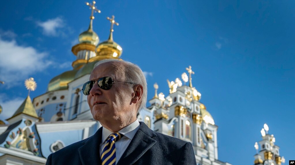 Президент США Джо Байден у Києві, 20 лютого 2023 р. Фото прес-служба президента України Володимира Зеленського