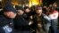 Грузинская полиция на митинге протеста против накрополитики властей в Тбилиси. 13 мая 2018 г.