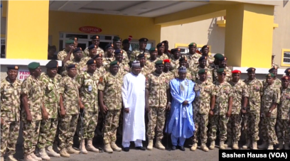 Hotunan Karrama Wasu Sojojin Najeriya A Maiduguri