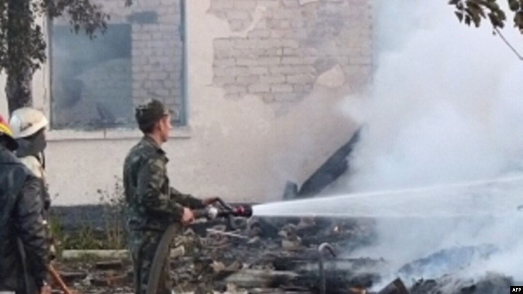 უკრაინაში მოხუცთა თავშესაფარს ცეცხლი გაუჩნდა