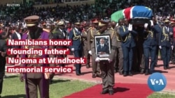 Namibians honor 'founding father' Nujoma at Windhoek memorial service 