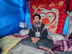 Moussa, 22, says he supports Muqtada al-Sadr and will join protests against U.S. military involvement in Iraq on Friday, pictured on Jan. 21, 2020. (Heather Murdock/VOA)