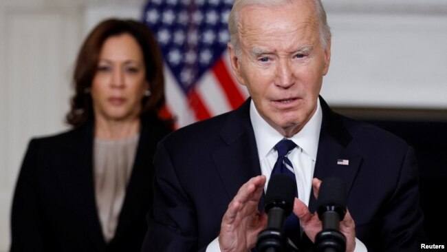 El presidente estadounidense Biden hace declaraciones en Washington sobre la situación en Israel durante una intervención desde la Casa Blanca, el 10 de octubre de 2023.