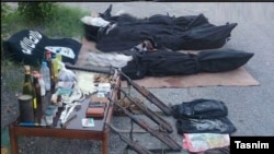 گروهی از اعضای داعش که به تازگی در جنوب ایران کشته شدند. 