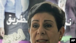 Dr. Hanan Ashrawi, a member of the PLO Executive Committee (file photo)