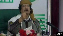 Libijski predsednik Moamer Gadafi