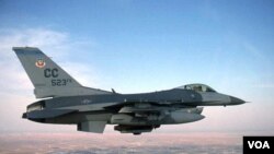 Pesawat tempur F-16 milik AS seperti inilah yang diupayakan akan dijual ke Taiwan.