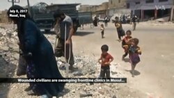 Wounded Civilians Swamp Frontline Clinics in Mosul