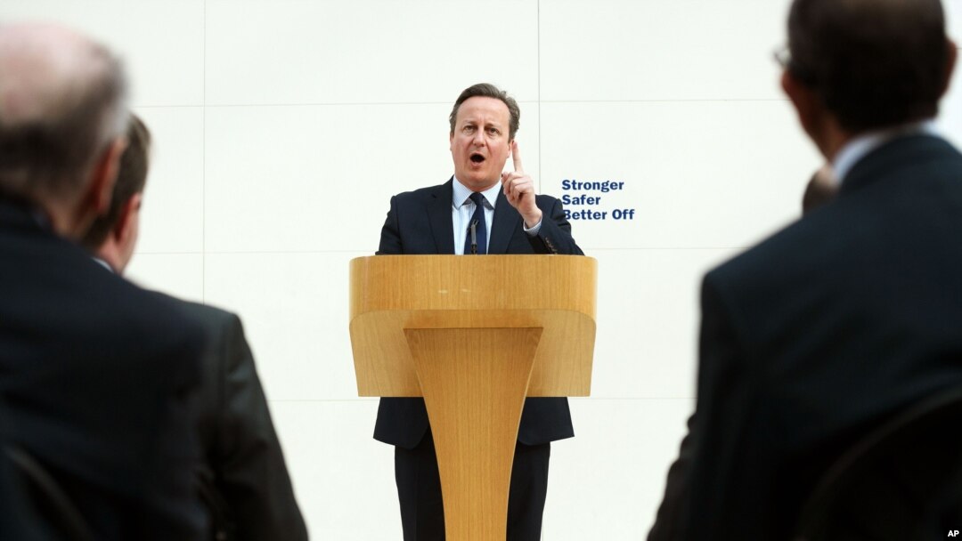 Britanski premijer Dejvid Kameron tokom govora o EU u Britanskom muzeju u Londonu, 9. maja 2016.