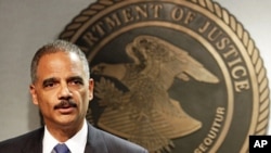 Attorney General Eric Holder speaks during a news conference in New Orleans, June 28, 2012. 