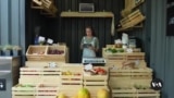 Market in Ukraine's Kharkiv region helps out-of-work farmers