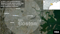 Boston and surrounding areas