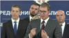 Predsednik Srbije Aleksandar Vučić tokom konferencije za štampu u Predsedništvu Srbije, u Beogradu, 4. oktobra 2019. (Foto: Video greb, sajt predsednika Republike)