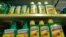 FILE - Monsanto's Roundup weed killer atomizers are displayed for sale at a garden shop near Brussels, Nov. 27, 2017. 