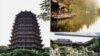 Lanskap Hangzhou di Tiongkok, terdiri dari kuil, pagoda dan kebun - perpaduan ideal antara manusia dan alam.