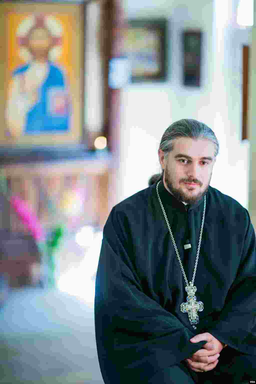 Georgian Orthodox Priest Shalva Kekelia asked gay leaders not to hold the May 17 rally in downtown Tbilisi and says he and other priests tried unsuccessfully to contain the thousands of counter-demonstrators. (Vera Undritz for VOA)