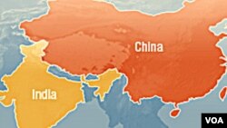 China-India-map