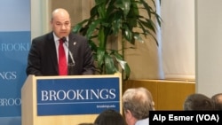 FILE - Lukman Faily, Iraq's Ambassador to Washington, speaking at the Brookings Institute, Sept. 18, 2013
