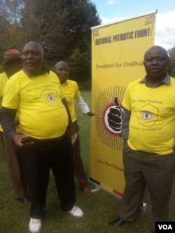 UMkhokheli webandla leNational Patriotic Front, uRetired Brigadier Ambrose Mutinhiri, labanye bakhe emhlanganweni bawenze ngoLwesithathu.