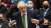 Perdana Menteri Inggris Boris Johnson memberi penjelasan di depan anggota parlemen di London (foto: dok). 