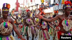 Defile kanaval nan Pòtoprens. REUTERS/Marie Arago