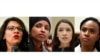 En esta imagen compuesta se muestran de izquierda a derecha fotografías de las representantes Rashida Tlaib, Ilhan Omar, Alexandria Ocasio-Cortez y de Ayannay de Ayanna Pressley.
