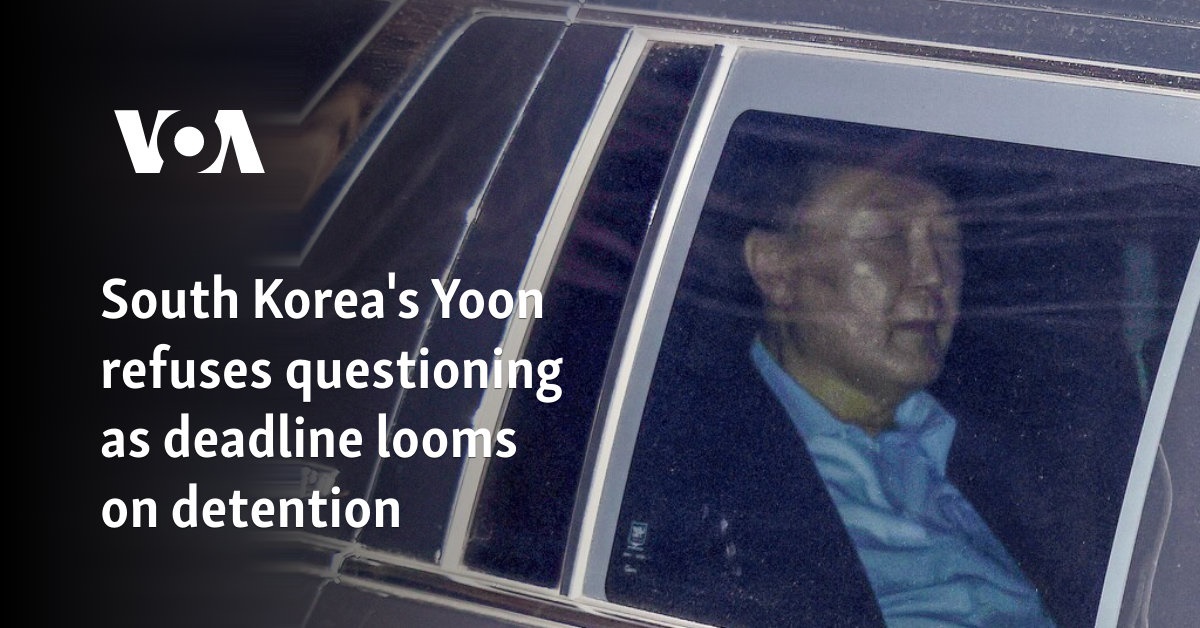 South Korea's Yoon refuses questioning as deadline looms on detention