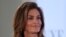 FILE - Cindy Crawford speaks at the Wall Street Journal Digital conference in Laguna Beach, California, U.S. Oct. 18, 2017. 