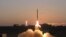 This photograph provided by the Israeli Ministry of Defense on Monday Dec. 21, 2015 shows a launch of David's Sling missile defense system.
