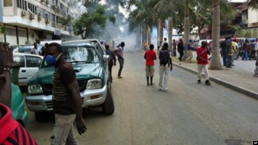 Junho de 2012. Manifestação dos veteranos de guerra em Luanda, Angola 