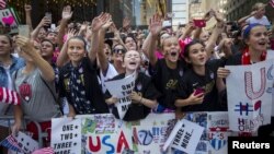 U.S. Women's World Cup Champions Celebrate in New York