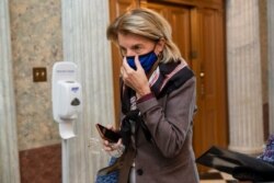 FILE - Senator Shelley Moore Capito, R-W.Va., Oct. 25, 2020.