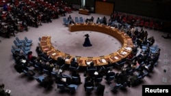 28일 뉴욕 유엔본부에서 안보리 회의가 열리고 있다.