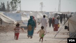 په سوریې کې د بیکوره شوو کسانو یو کمپ