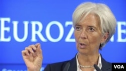 Durante su discurso en Nueva York, Lagarde destacó el acuerdo alcanzado por los líderes de la zona euro sobre Grecia.