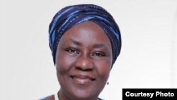 Comfort Aloremi Sonaiya, la seule femme candidate présidente de la république à l'élection présidentielle du 28 mars 2015.