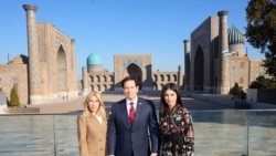 دیدار مارکو روبیو از میدان تاریخی ریگستان در سمرقند